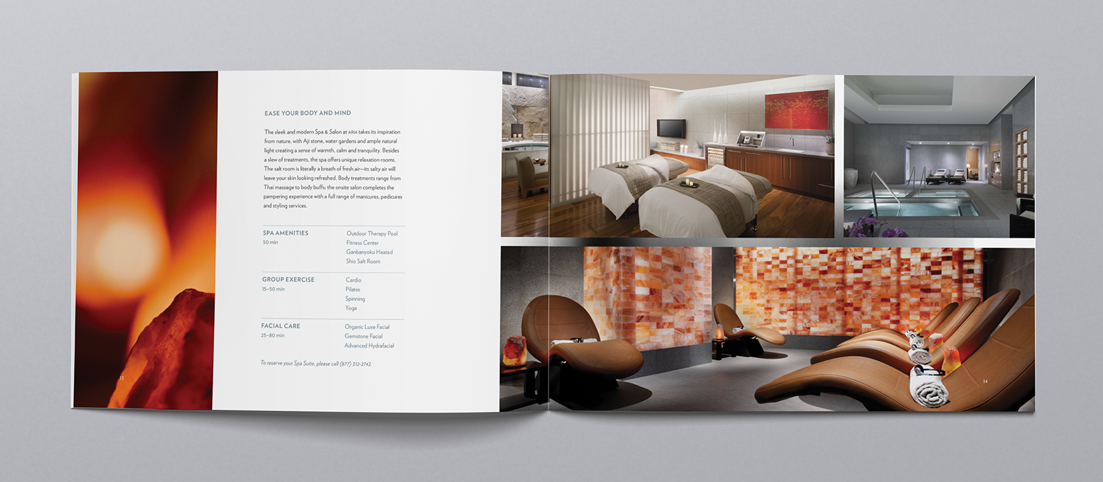 ARIA Resort and Casino Sky Suites brochure design