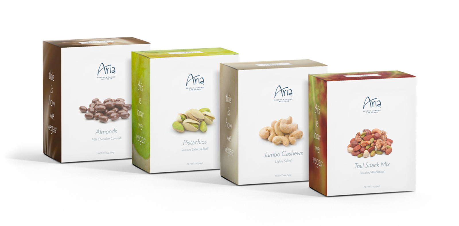 ARIA Resort and Casino Sky Suites snack bar packaging design