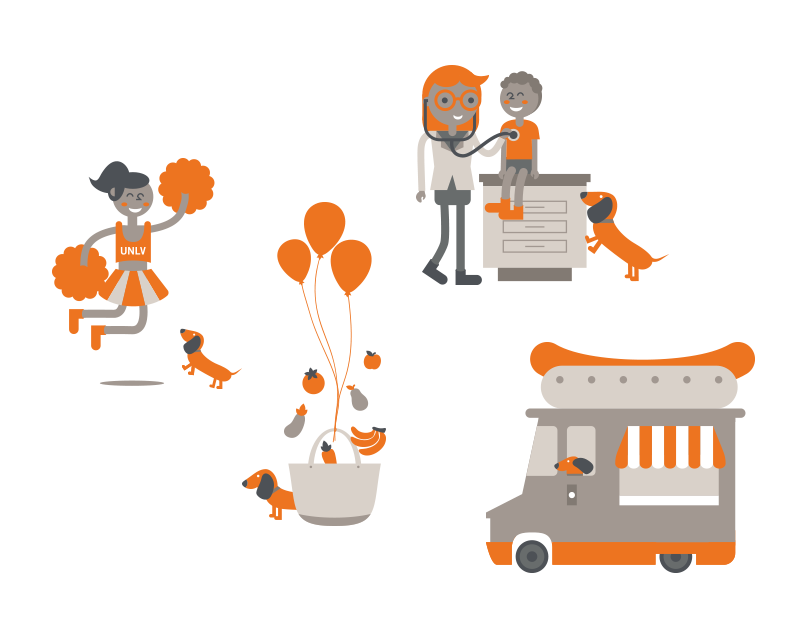 Dignity Health Science of Humankindness illustrations print advertisement
