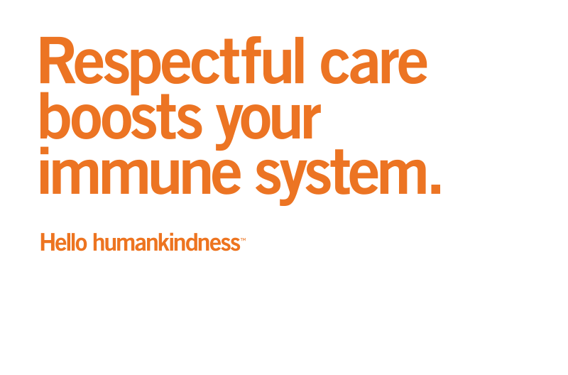 Dignity Health Science of Humankindness nose illustration headline