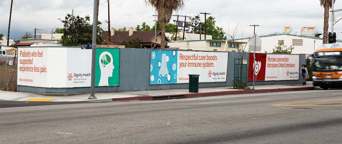 Dignity Health Science of Humankindness outdoor billboard advertising in Los Angeles