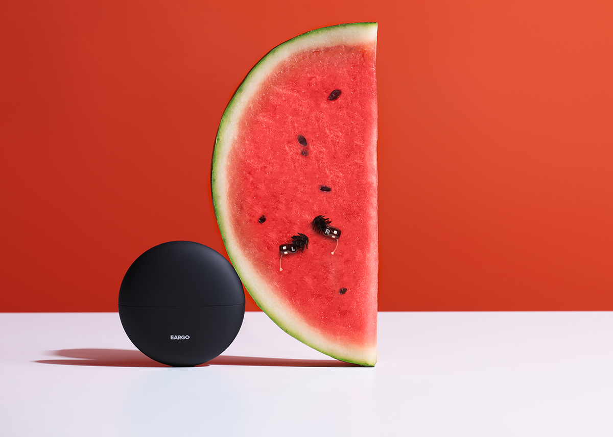 Eargo Neo HiFi product photography