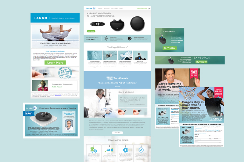 Eargo legacy brand identity before modern rebrand