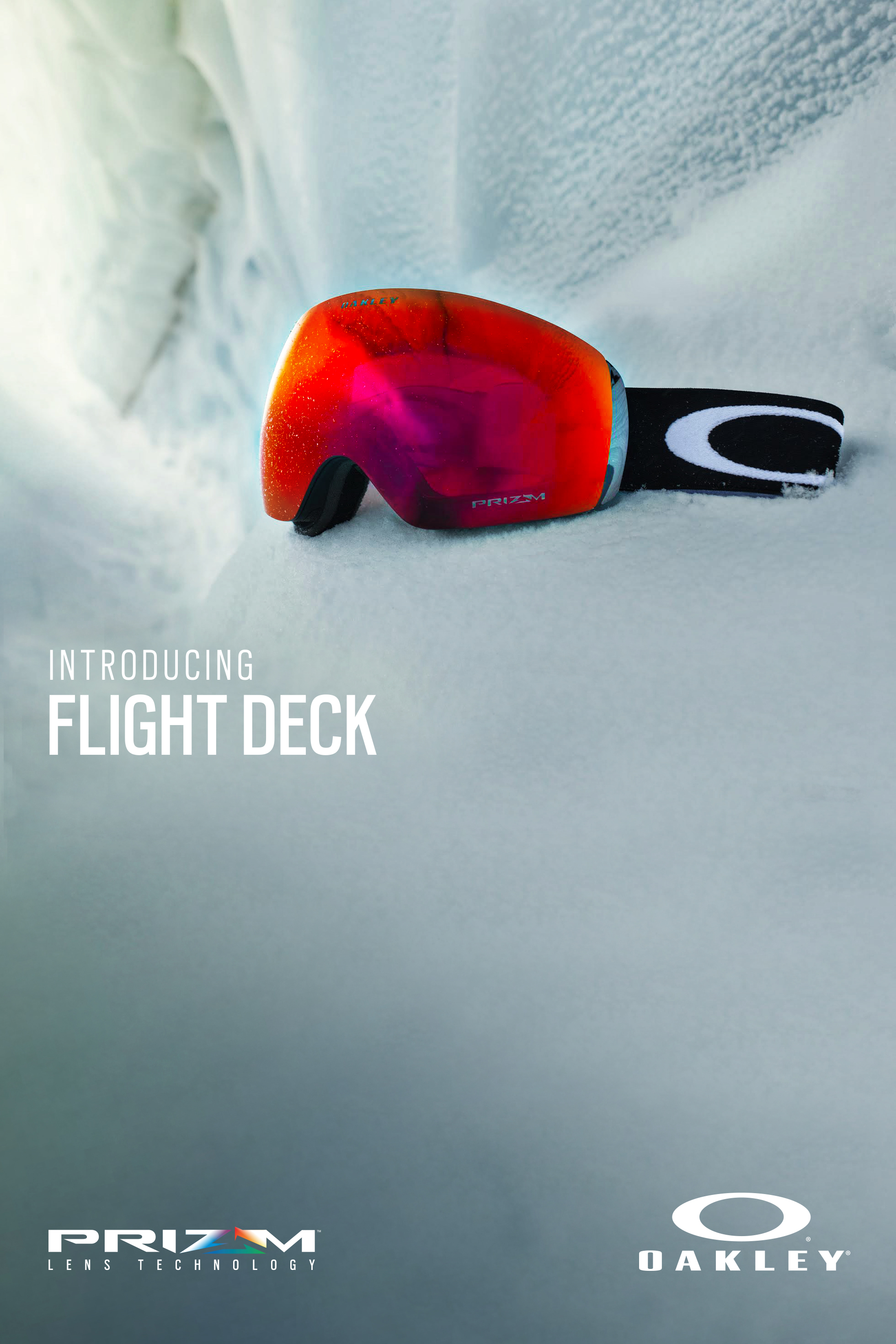 Oakley ‘One Obsession’ outdoor advertisement promoting Flight Deck snow goggles