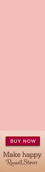 Russell Stover Don't Forget Valentine's Day animated web banner advertisement compact version